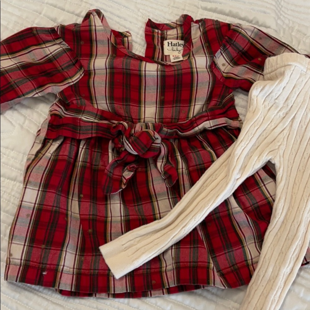 Hatley Baby dress w/ tights